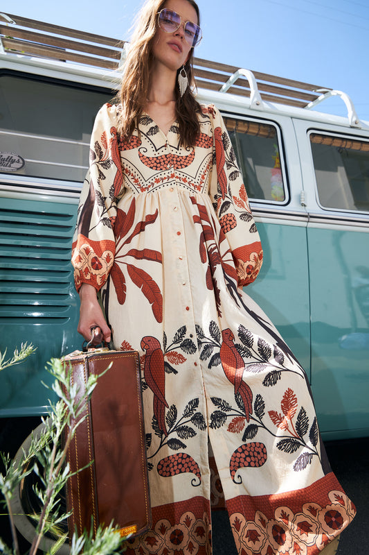 Lollys Laundry Sarai Dress Cream/Flower Print