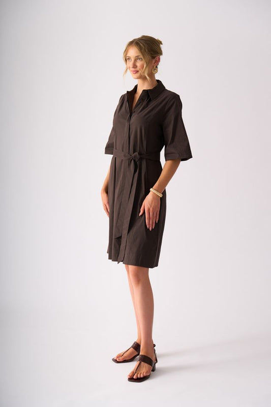 Foil Stitch Savy Dress Sable