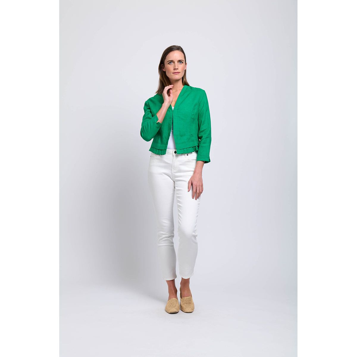 Foil pleat dreams jacket (Kelly Green or Confetti)