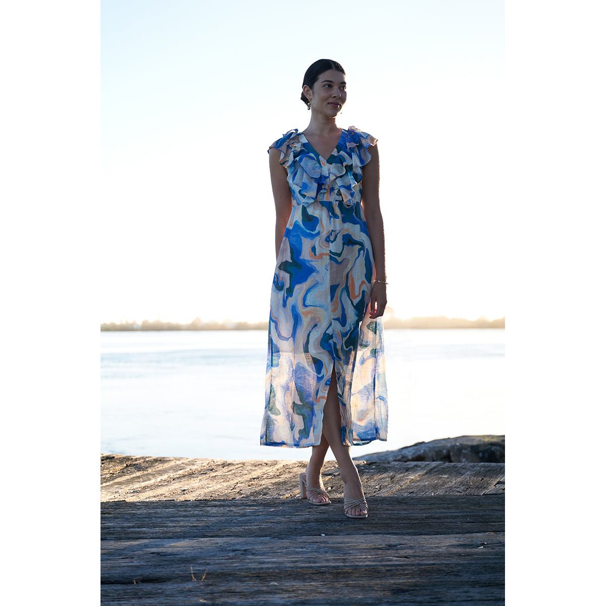 Foil Paradise Dress Marbles