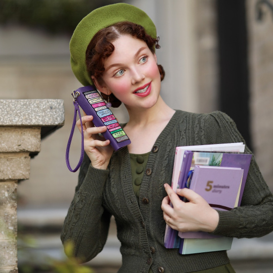 Vendula Travelling Library Universal Flip Phone Case