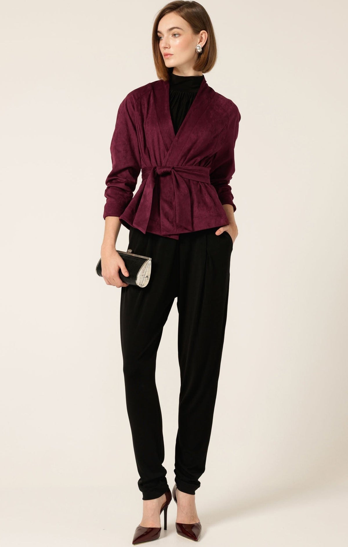 Sacha Drake jersey drape pant
