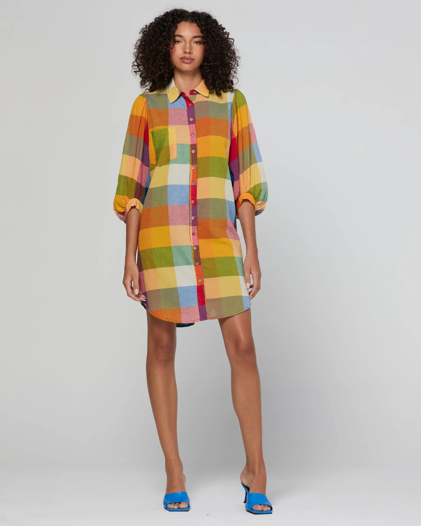 Boom Shankar Pari Shirt Dress Kingston Check