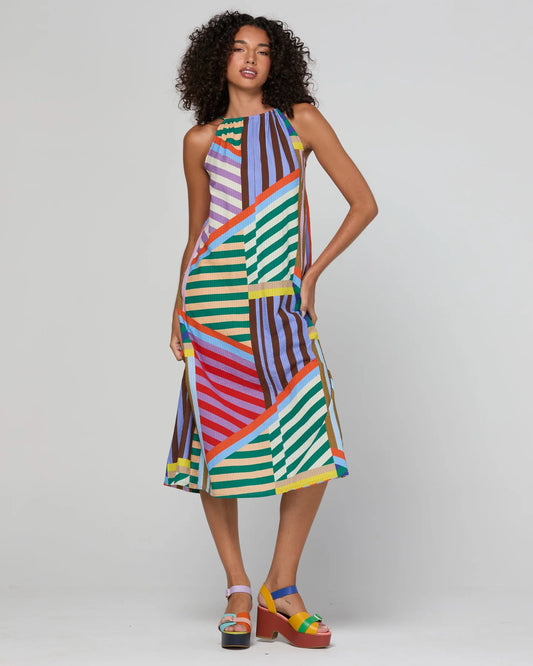 Boom Shankar Aria Dress Liquorice Stripe