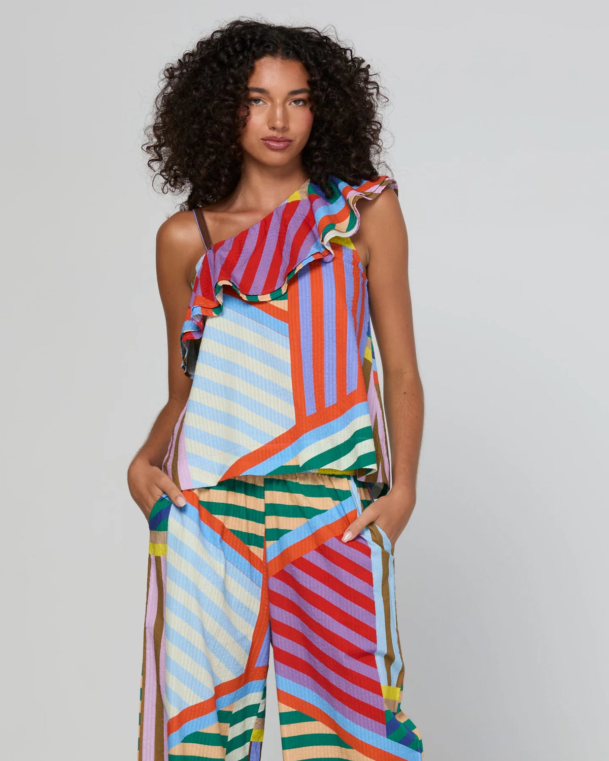 Boom Shankar Sasha Top Liquorice stripe