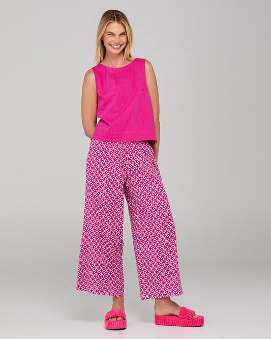 Boom Shankar Ria Pant Basic White