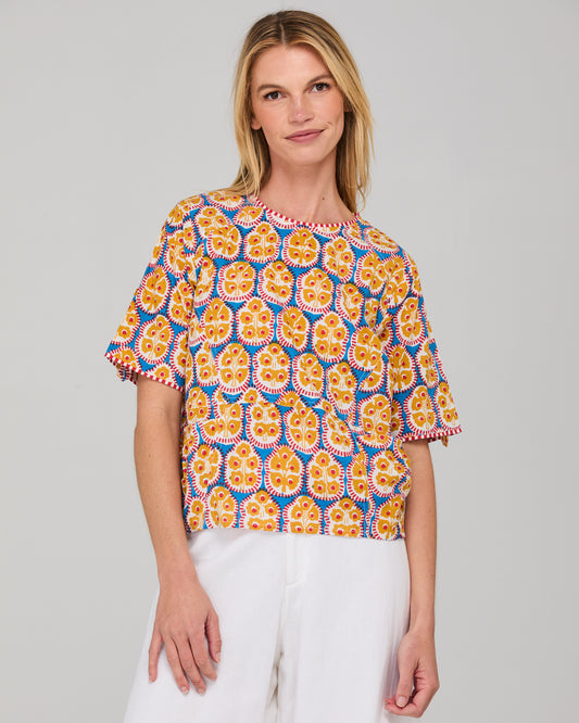 Boom Shankar Guru Top Emilia Blue