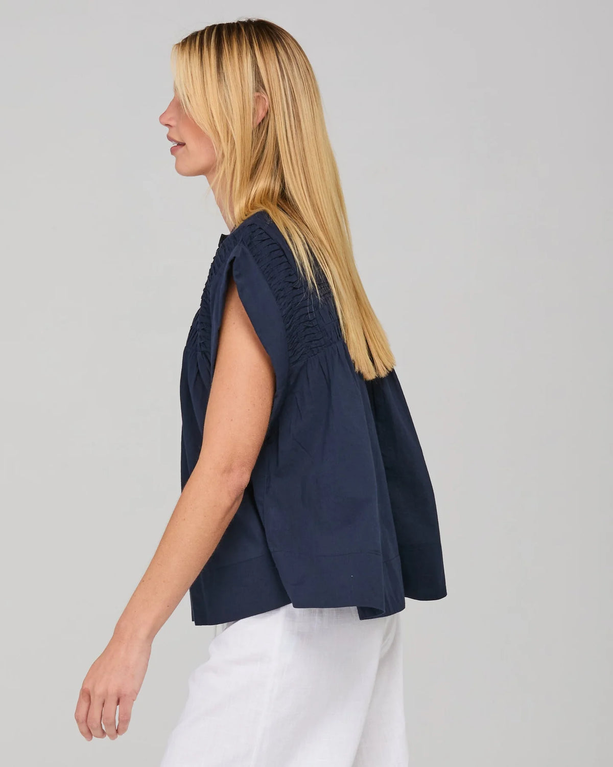 Boom Shankar Danica Top Navy