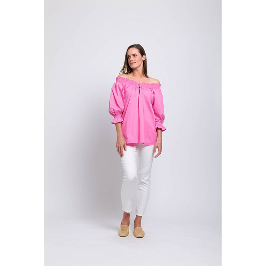 Foil Eye Candy Top (Kelly or Pink)