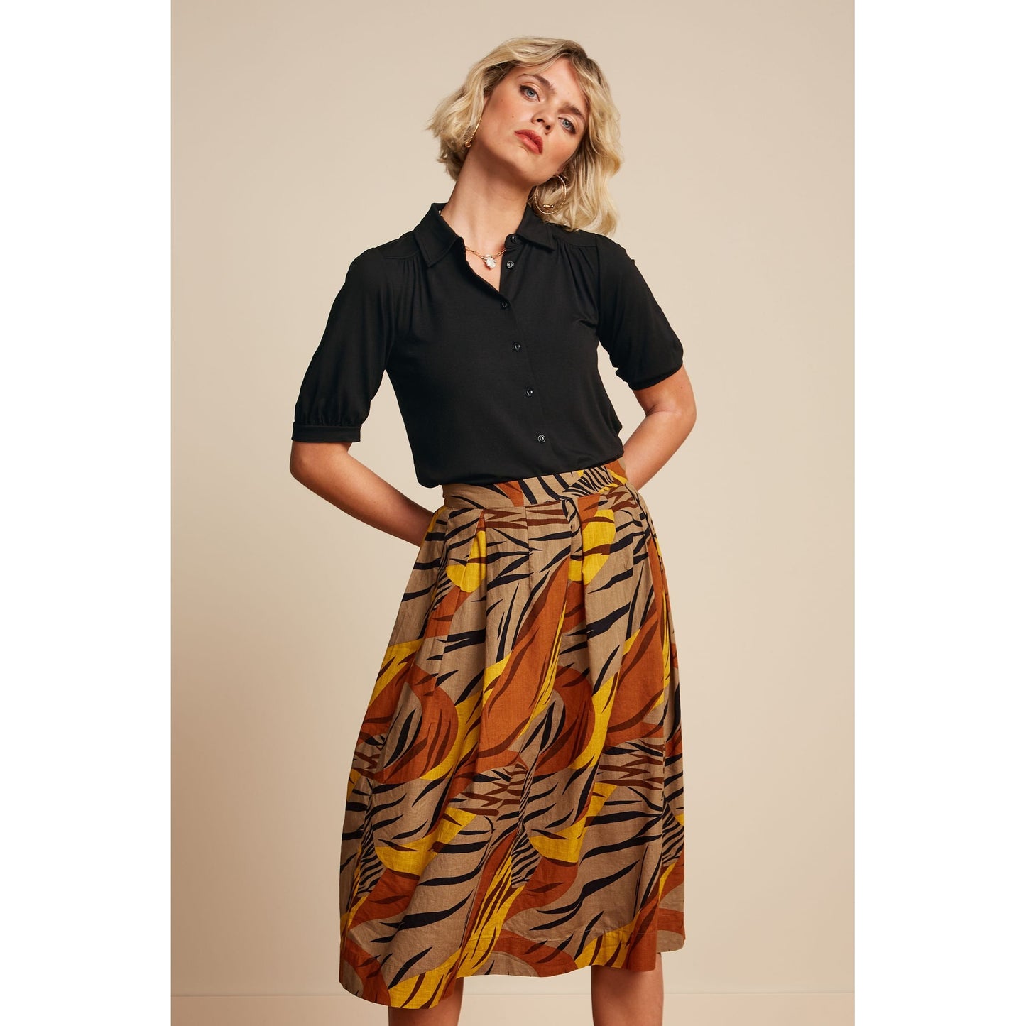 King Louie Suzette Pleat Skirt