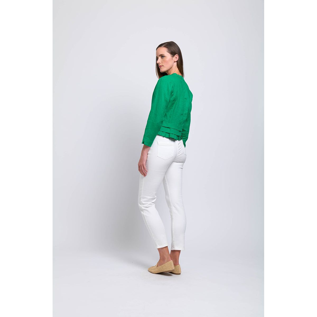 Foil pleat dreams jacket (Kelly Green or Confetti)