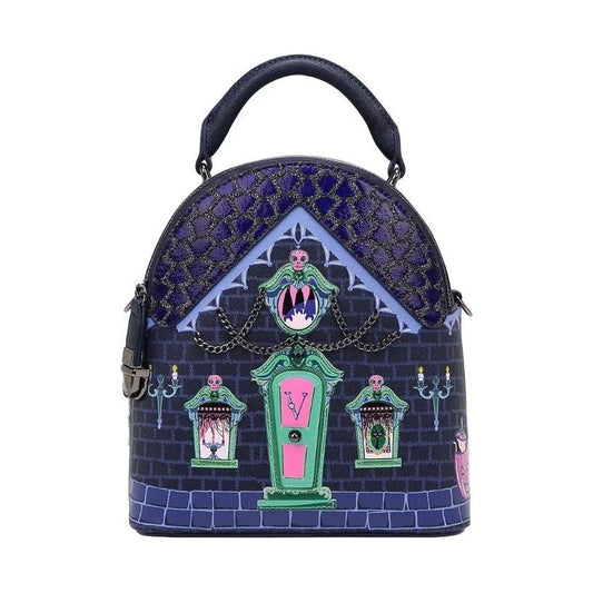 Vendula Cat Dracula Haunted House Nova  Mini Backpack