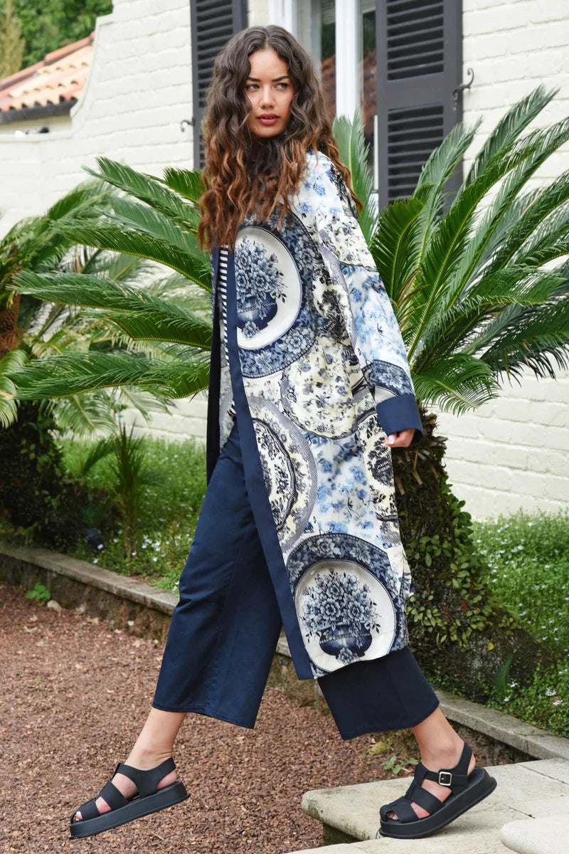Curate Fresh Coats Duster Blue Plate