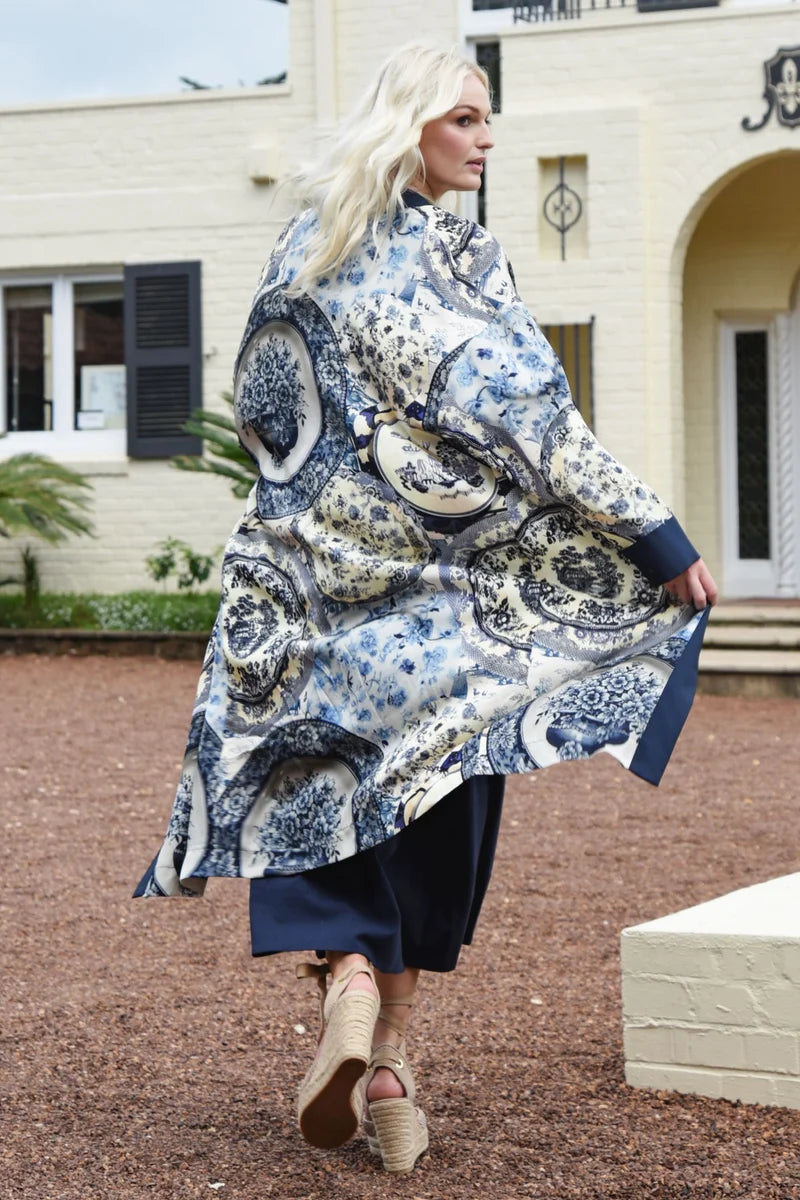 Curate Fresh Coats Duster Blue Plate