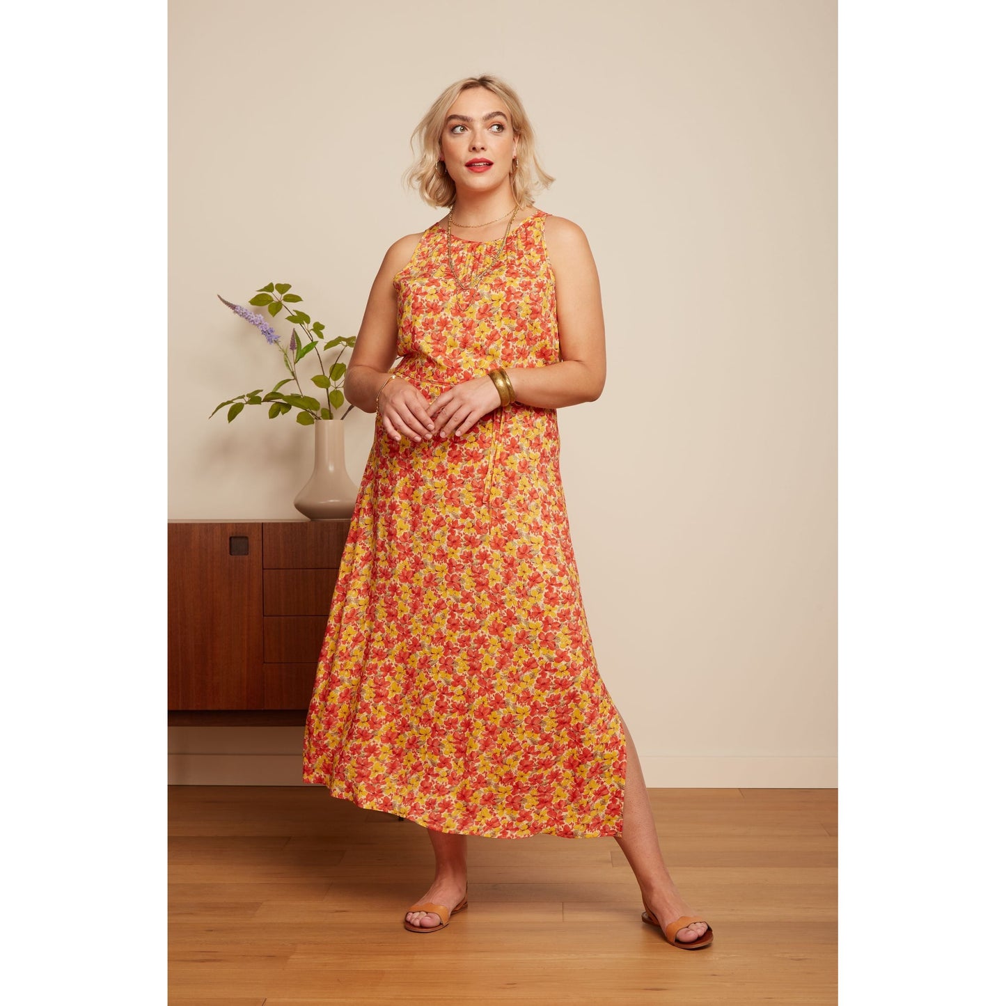 King Louie Hazel Dress fiesta red