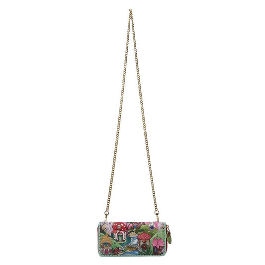 Vendula Fairy Village Large Zip around Crossbody Wallet