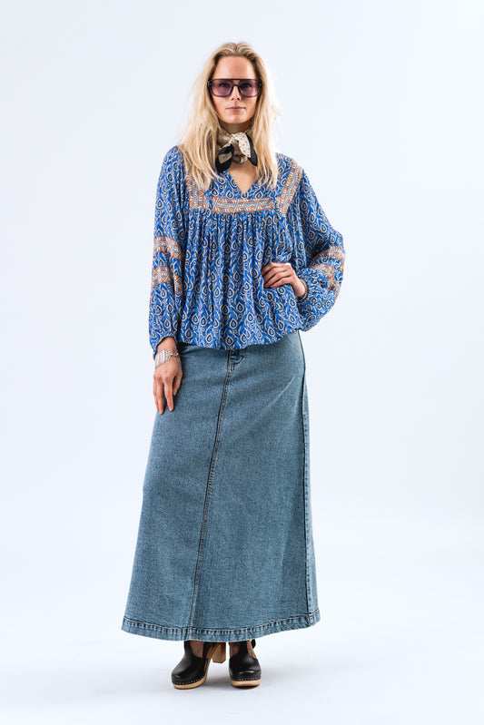 Lollys Laundry Teel Blouse Sl
