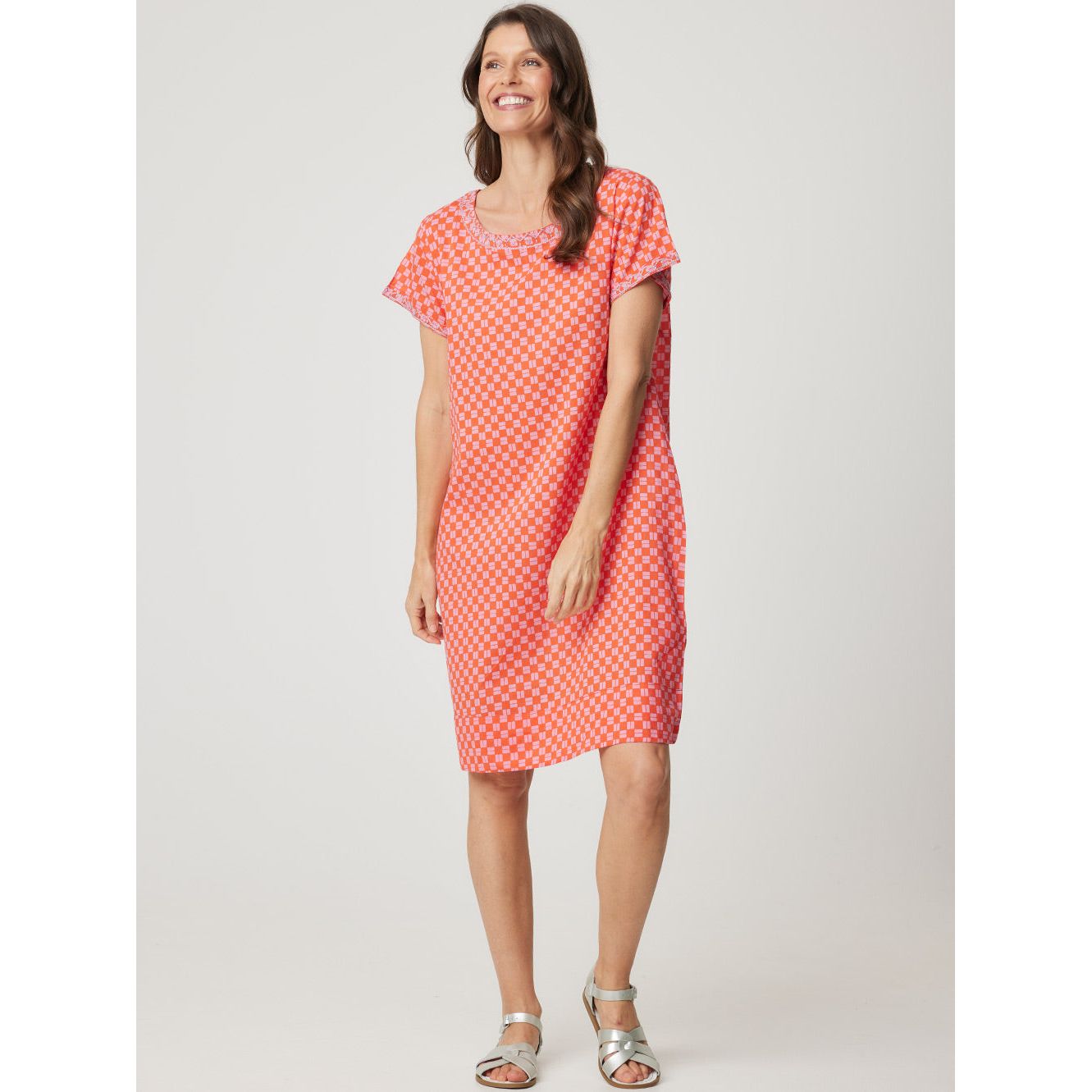 Cake Barbara Dress Green Spot or Positive Negative