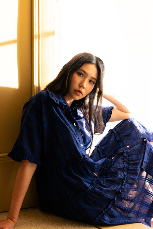 Neris the ruffles dress (dandelion or lapis)￼