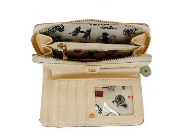 Vendula La Petite crêperie medium zip around wallet