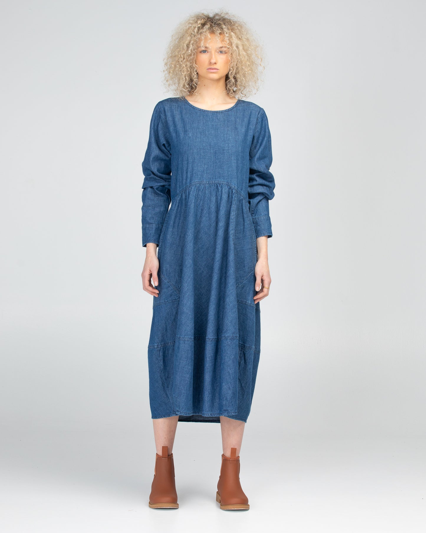 Boom Shankar mid Wash Denim Guru dress
