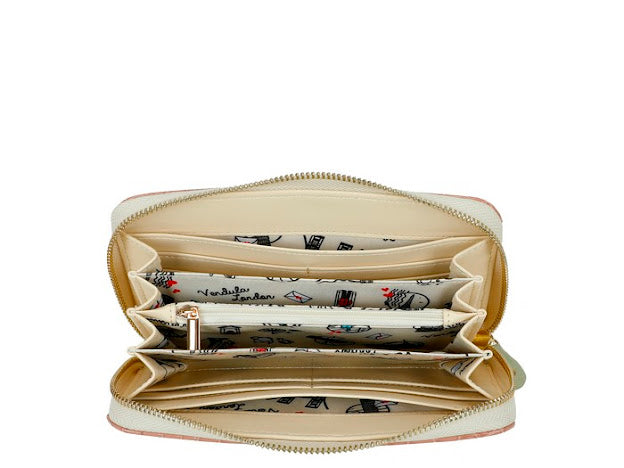 Vendula La Petite crêperie large zip around wallet