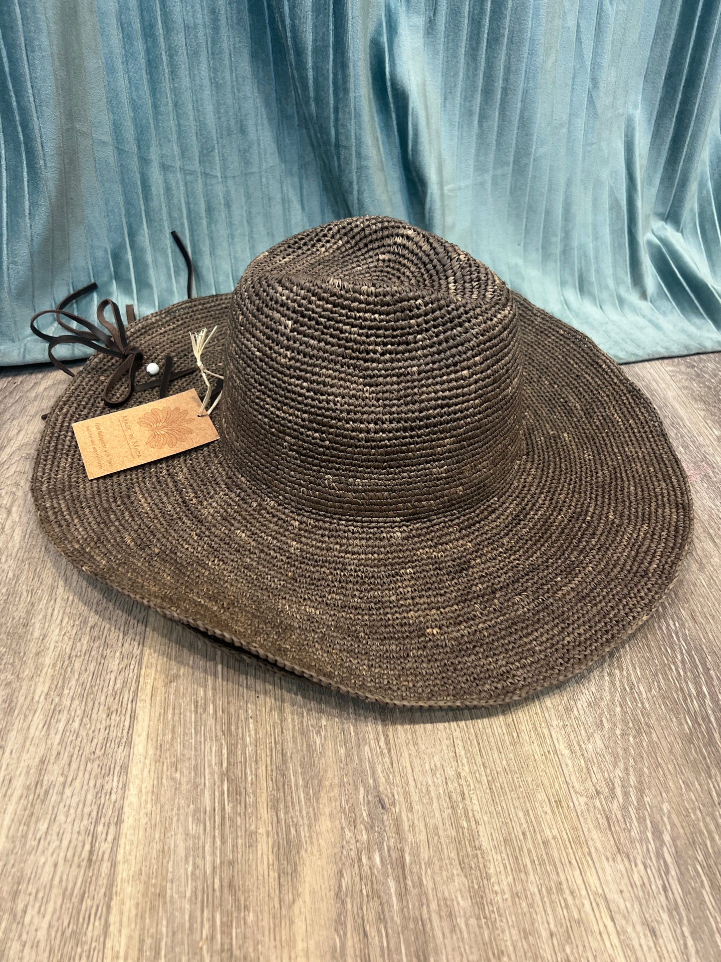 Made in Mada Aziz Lace Hat Taupe