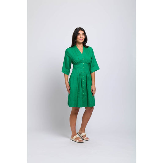 Foil completes me dress Green