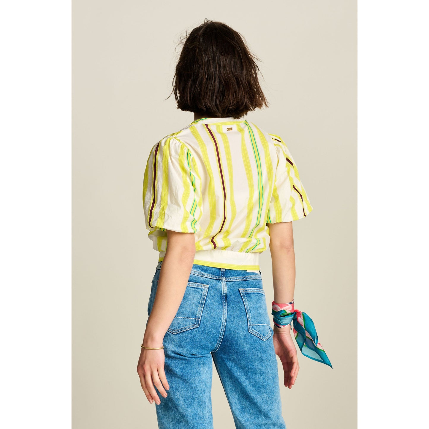 POM striped lemon Blouse SP7805