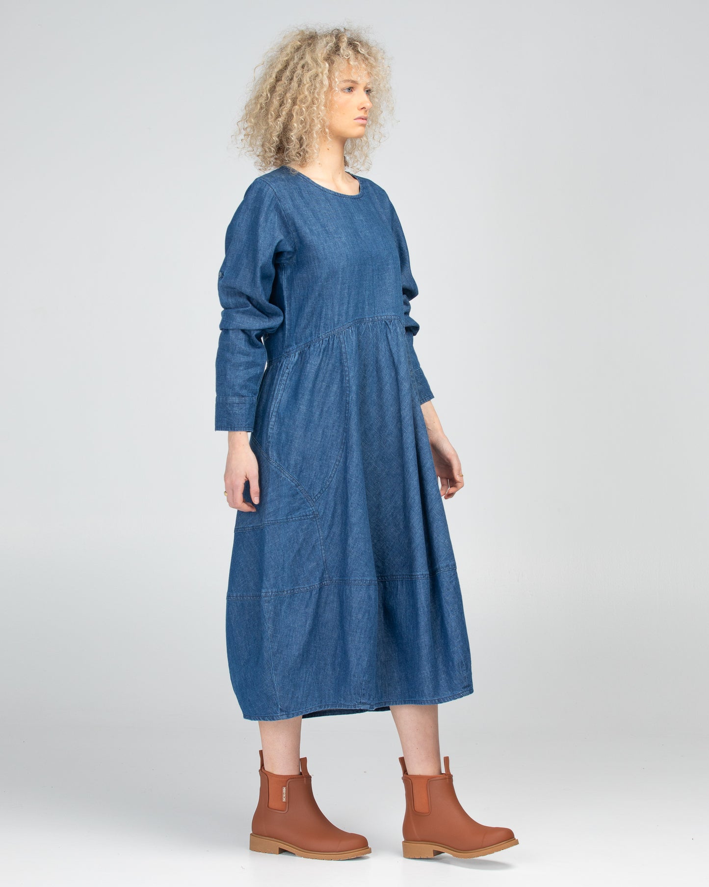 Boom Shankar mid Wash Denim Guru dress
