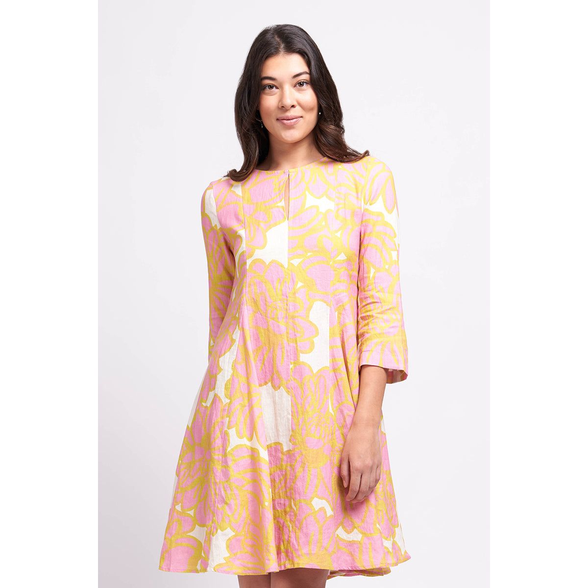 Foil My Flare Lady Dress (Oasis or Full Bloom)