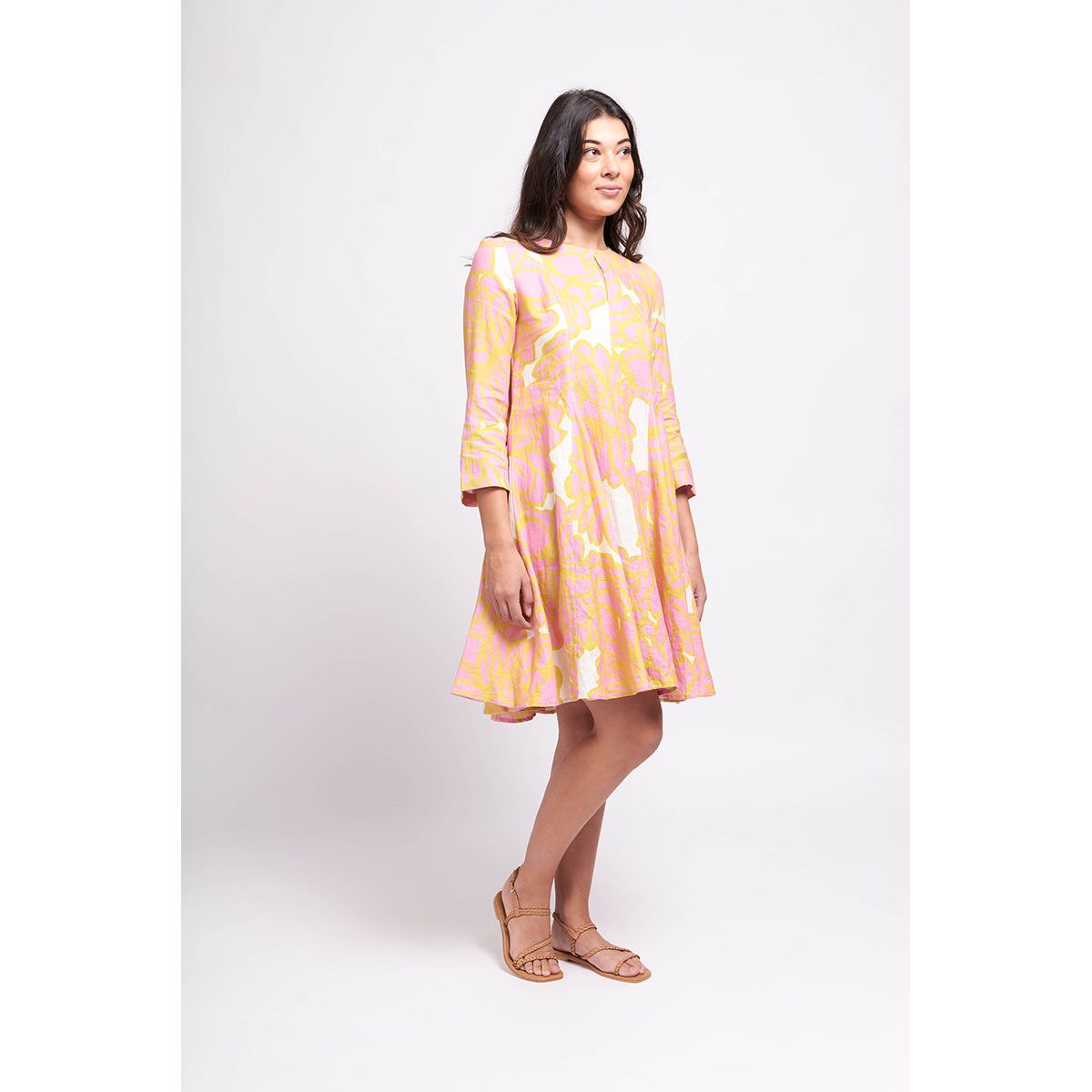 Foil My Flare Lady Dress (Oasis or Full Bloom)