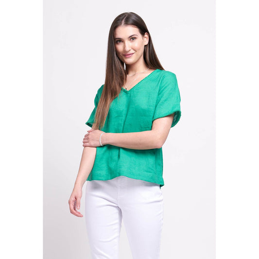 Foil Fringe Benifits Top Green