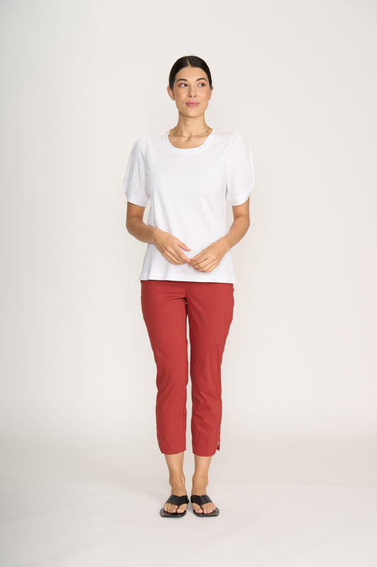 Foil White Delightful Top