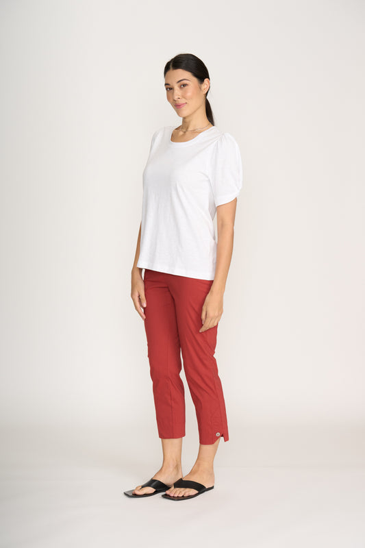 Foil White Delightful Top