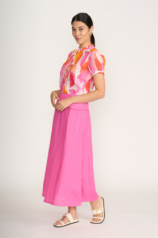 Foil Feeling Peachy Crusin' Top