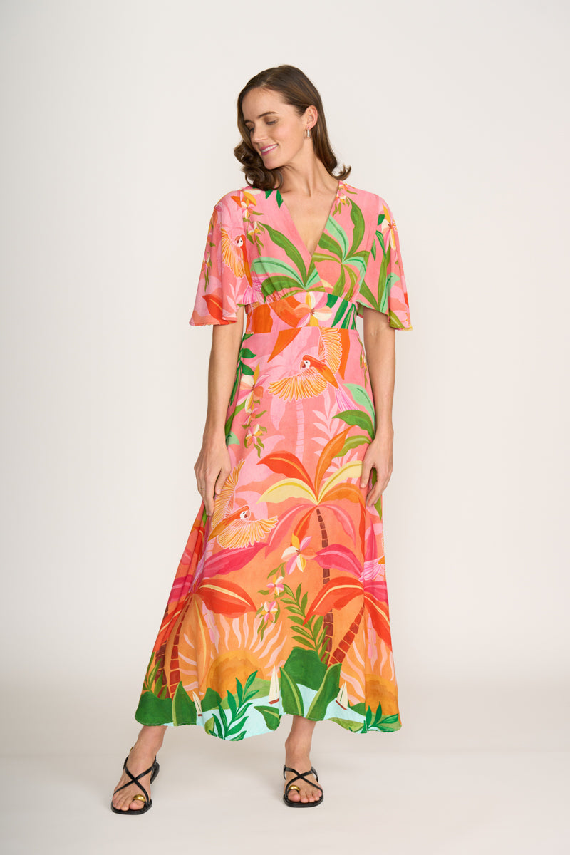 Foil Sun-kissed Race Favourite Dress