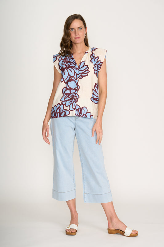 Foil Bloom Fetching Top