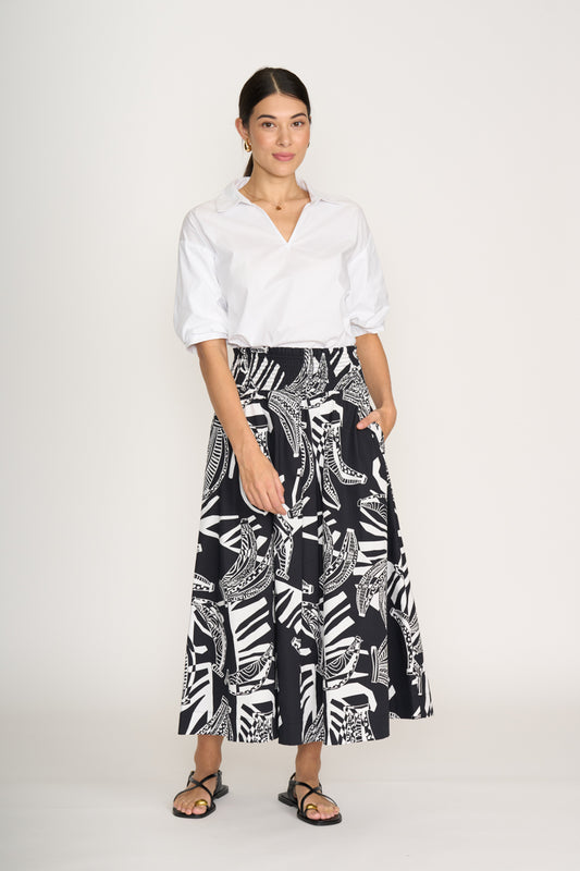 Foil Going Bananas Skirted Ahead Skirt