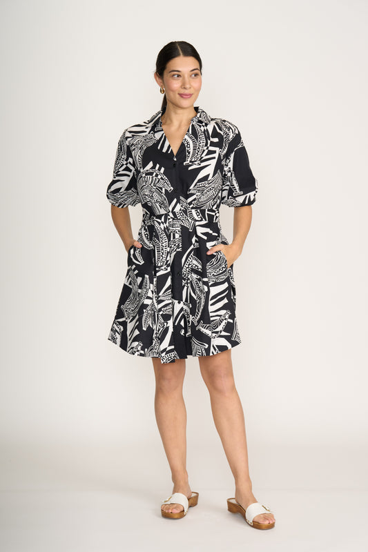 Foil Going Bananas Good Impression Dress