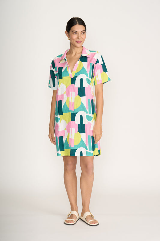 Foil Spectrum Going Coastal Dress