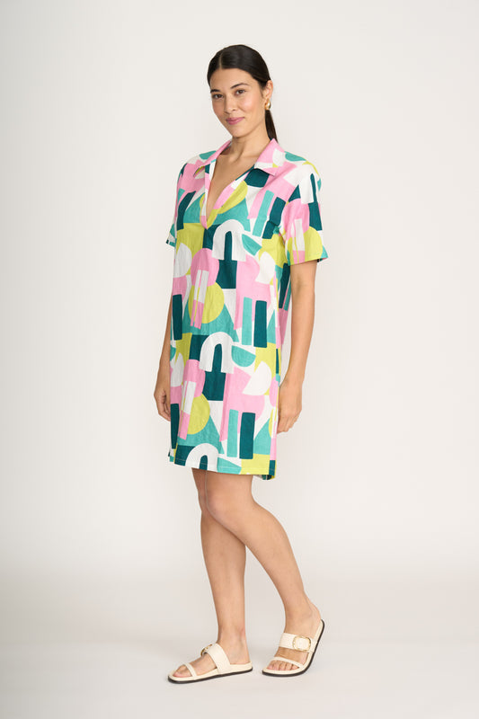 Foil Spectrum Going Coastal Dress