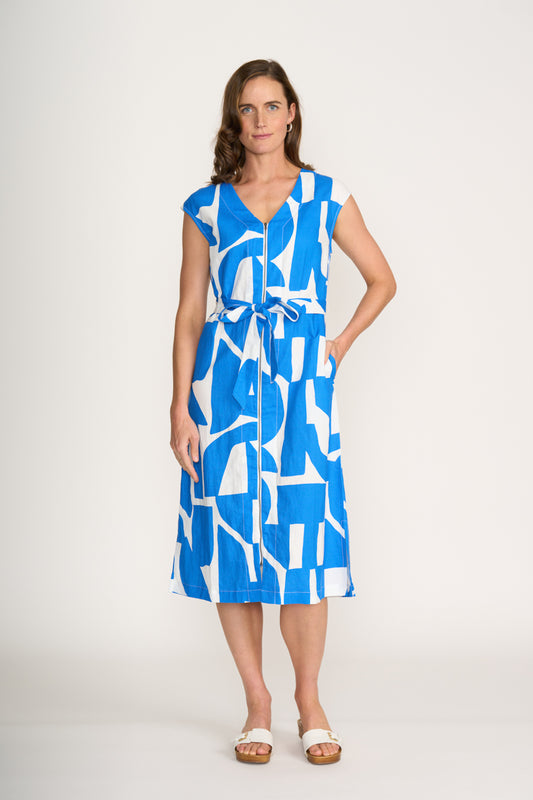 Foil Reflection You Little Zipper Dress