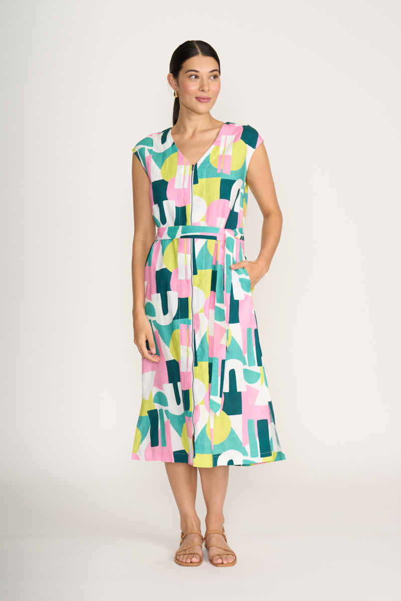 Foil Spectrum To The Max Dress