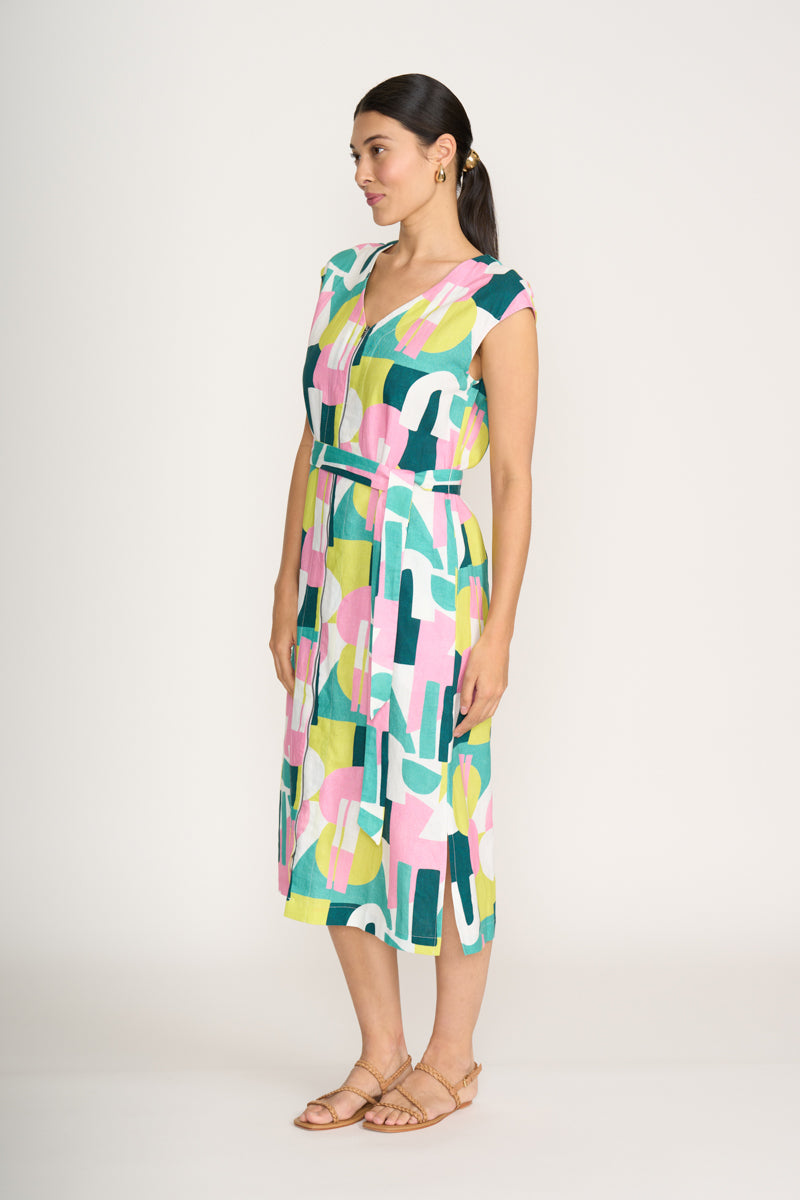 Foil Spectrum To The Max Dress