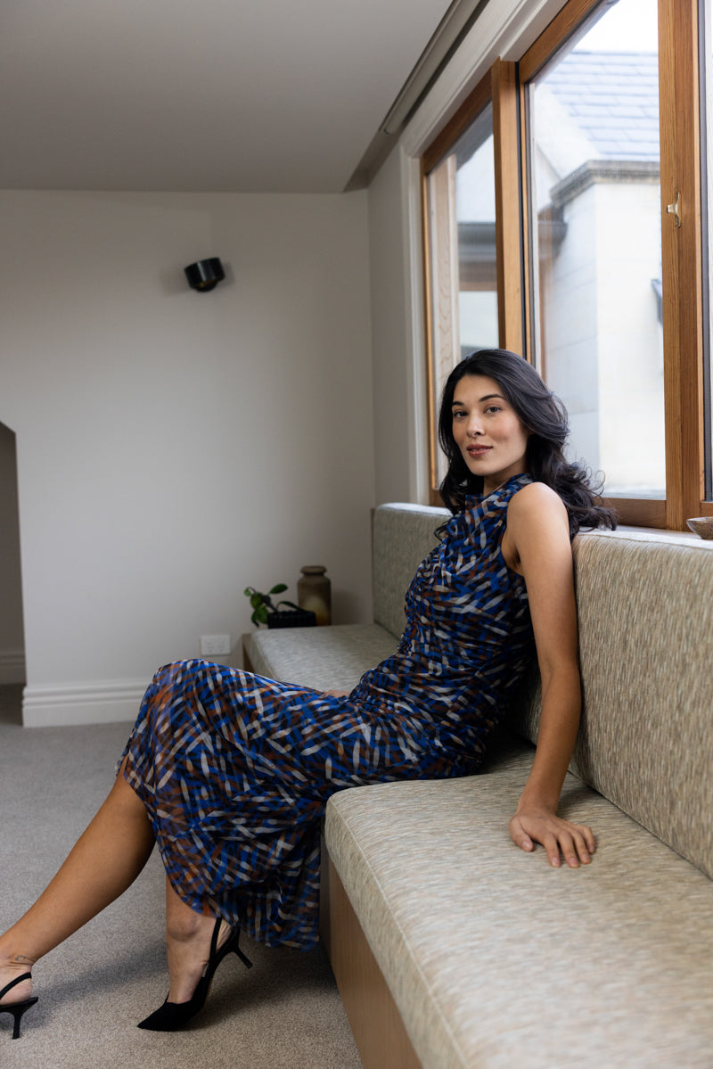 Foil Sheer Fun Shell Top Elemental