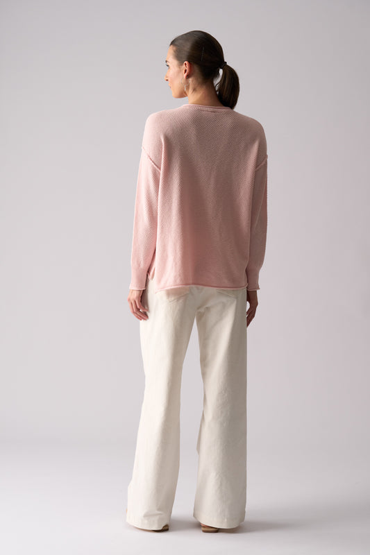 Foil Brunch Club Sweater Strawberry Milk