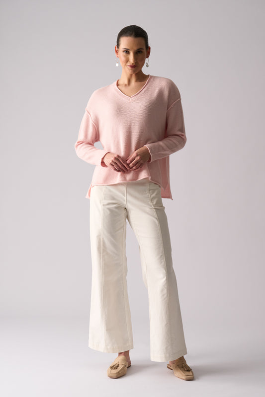 Foil Brunch Club Sweater Strawberry Milk