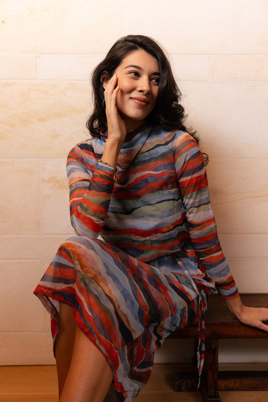 Foil Sheer Fun Dress Terrain