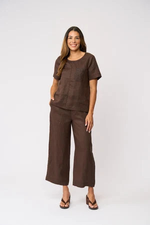 Foil Top Rank Pant - White/True Navy/Cocoa